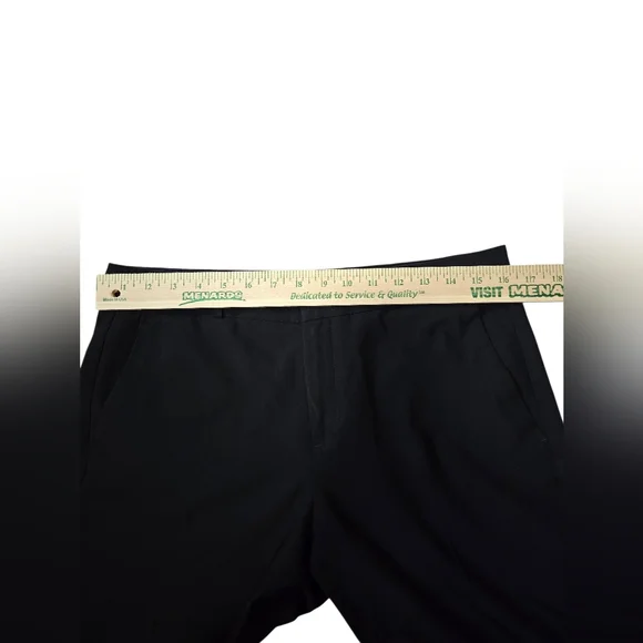 Banana Republic Logan Pants Womens Size 8 Black Italian Wool Washable Trousers - Picture 5 of 6